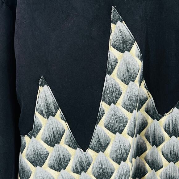 Vintage 90s CID Black Rockabilly Western Graphic Shirt - Picture 2 of 9